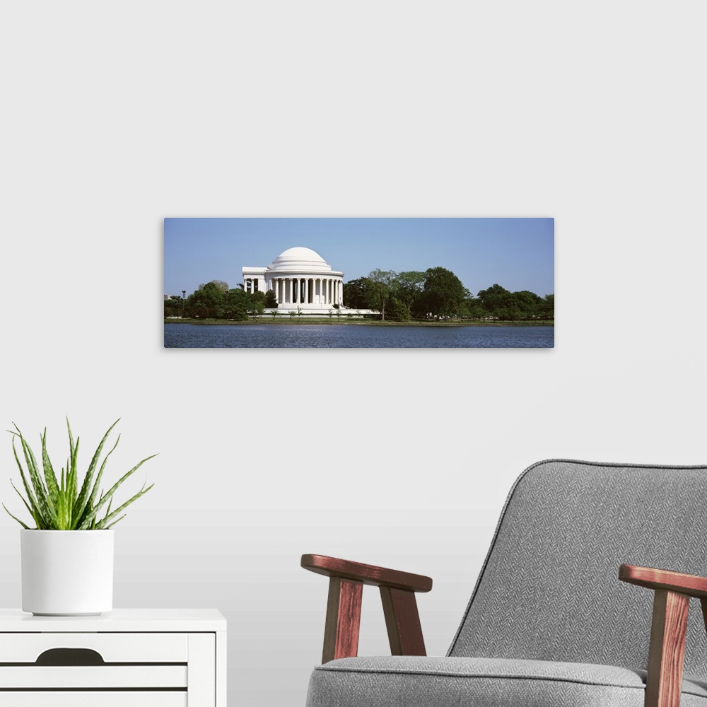 A modern room featuring Jefferson Memorial Washington DC