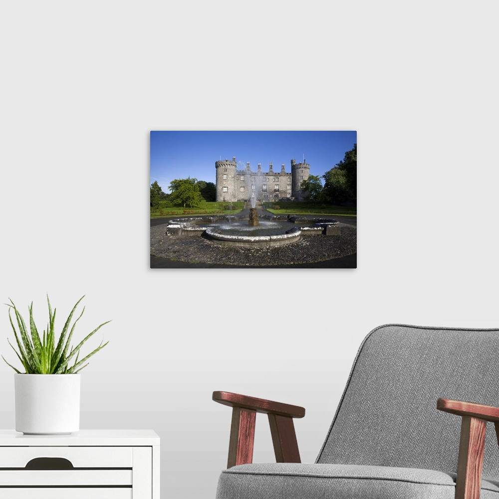 A modern room featuring Kilkenny Castle rebuilt in the 19th Century, Kilkenny City, County Kilkenny, Ireland