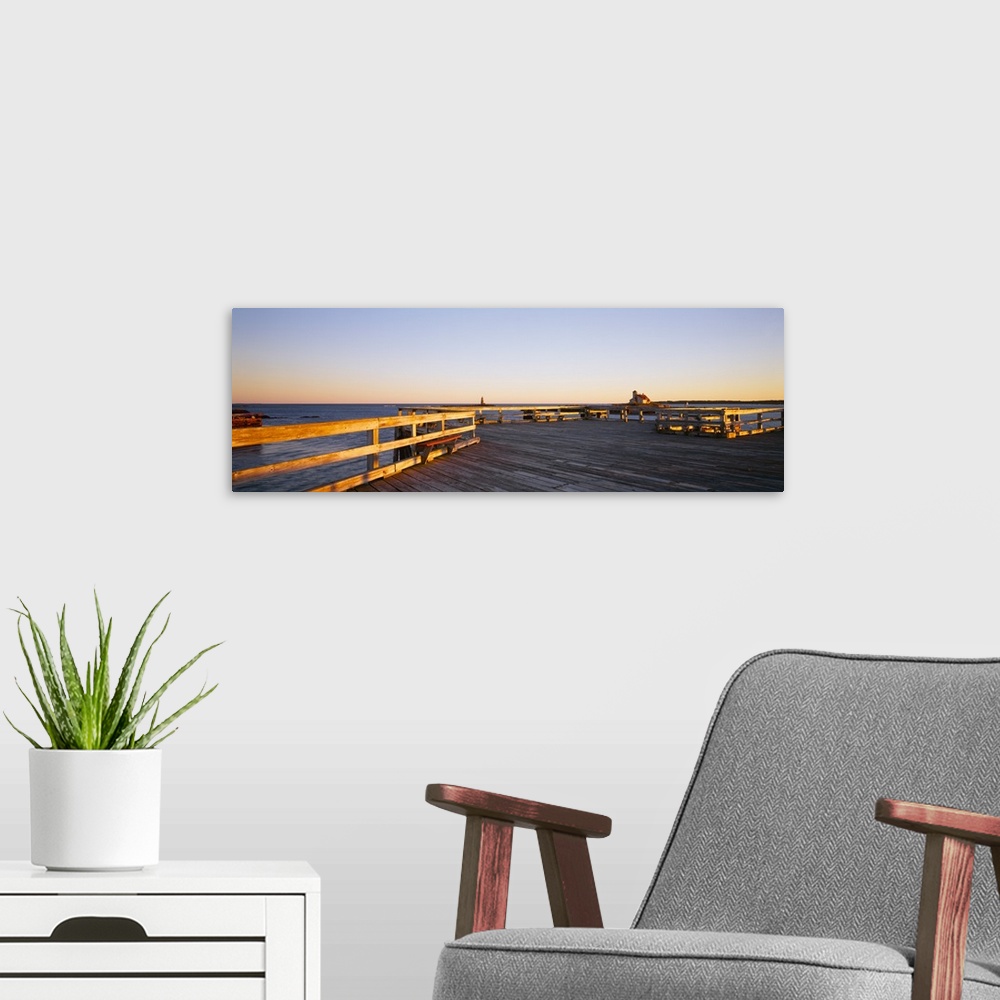 A modern room featuring Kittery Point Lighthouse Mouth of Piscatauqua River ME