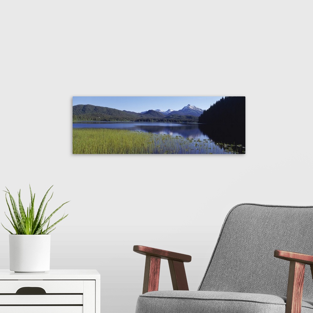 A modern room featuring Lake Juneau AK