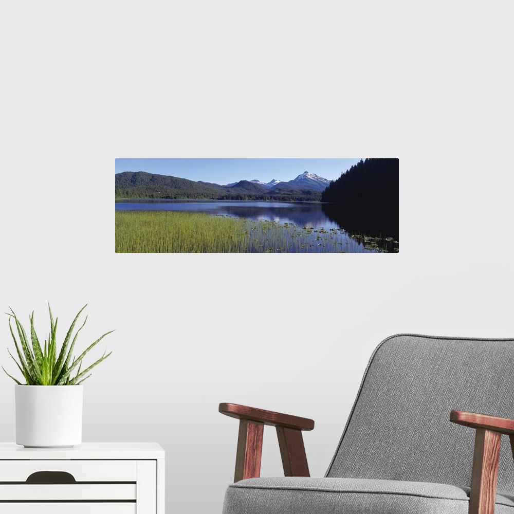 A modern room featuring Lake Juneau AK
