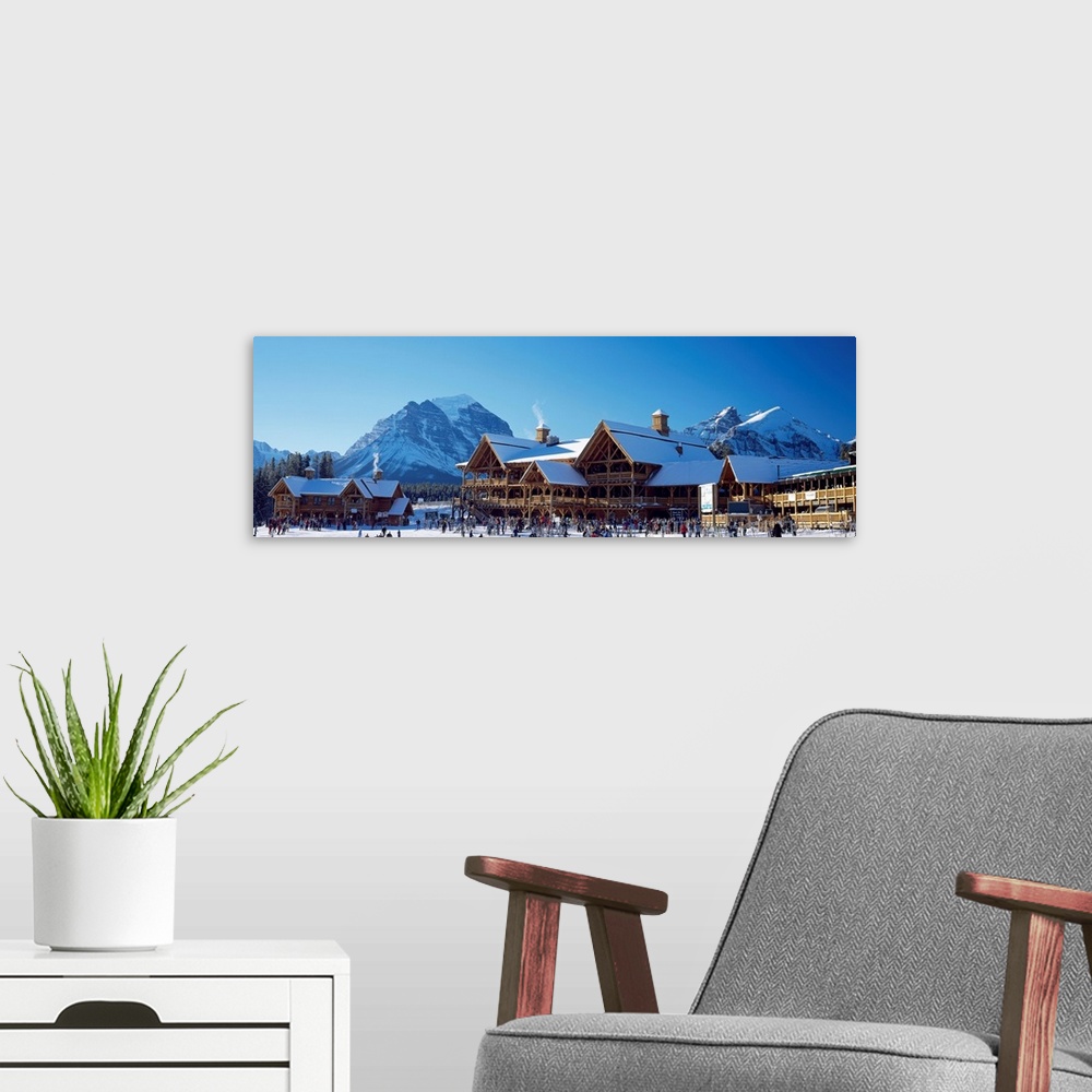 A modern room featuring Lake Louise Ski Resort Banff National Park Canada