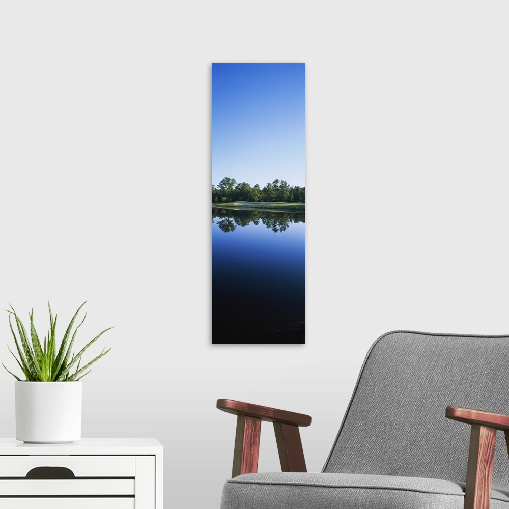 A modern room featuring Lake on a golf course, Blue Heron Pines Golf Club, Galloway Township, New Jersey
