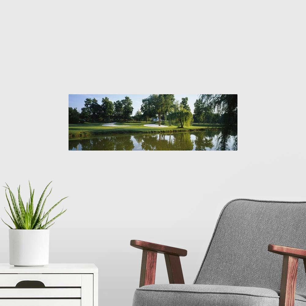 A modern room featuring Lake on a golf course, Tantallon Country Club, Fort Washington, Maryland
