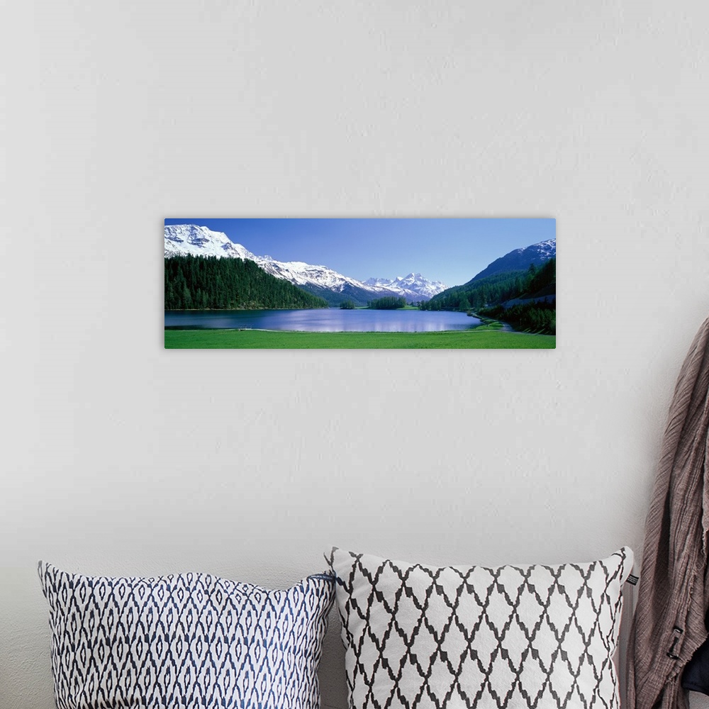 A bohemian room featuring Lake Silverplaner St Moritz Switzerland
