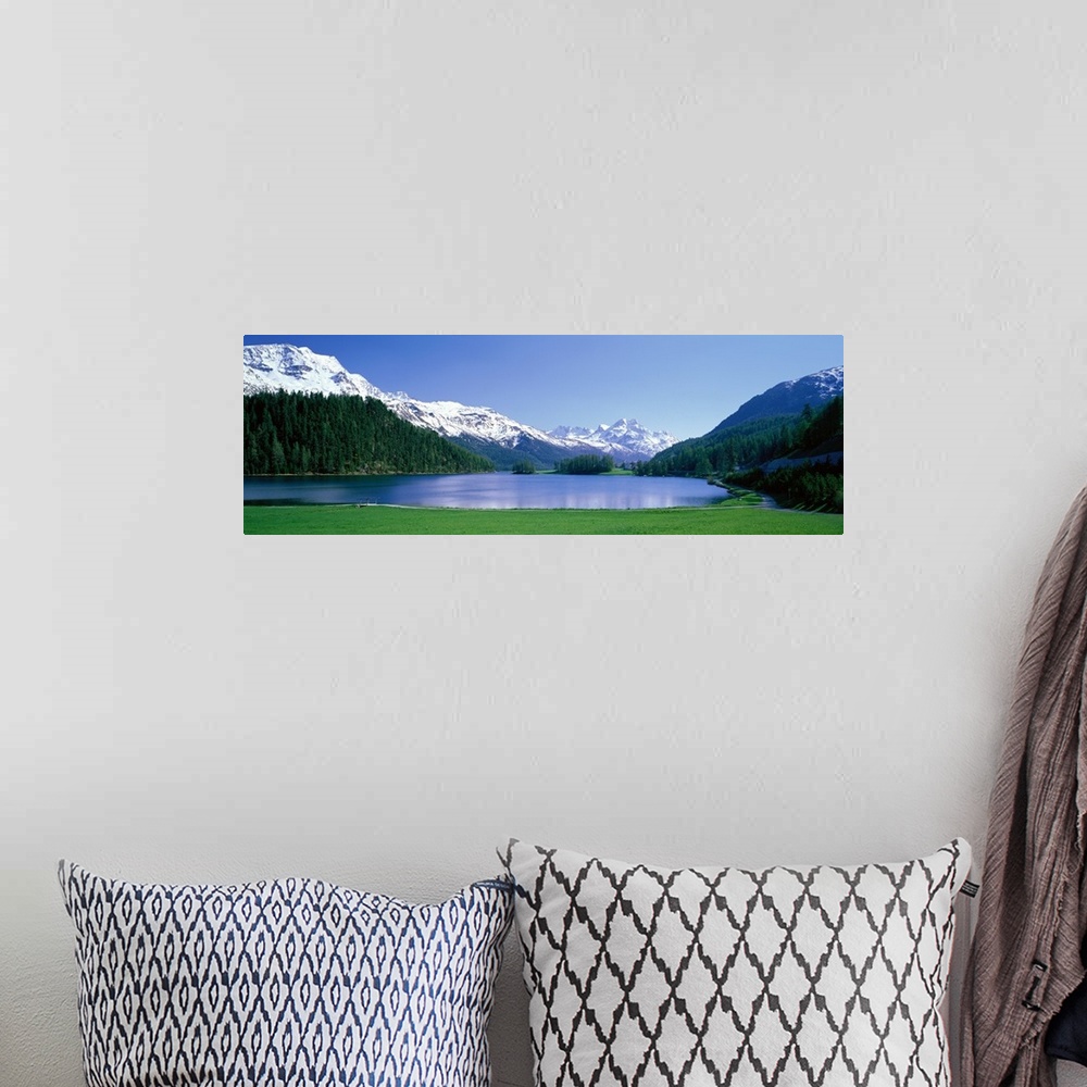 A bohemian room featuring Lake Silverplaner St Moritz Switzerland