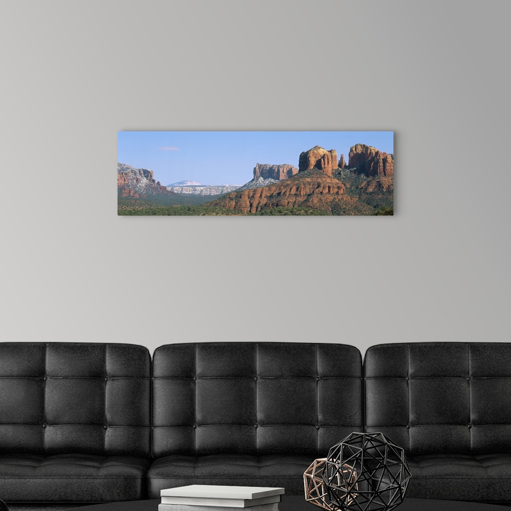 A modern room featuring Landscape With Buttes