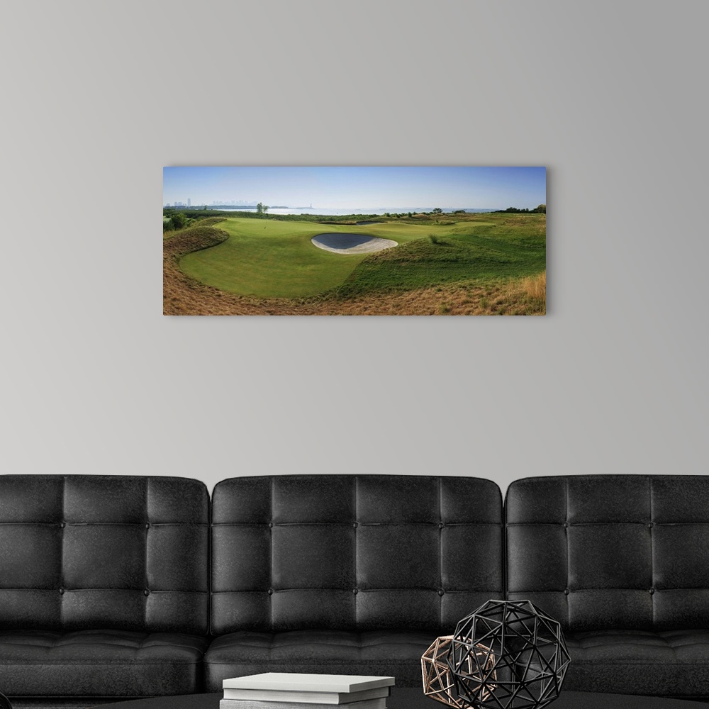 A modern room featuring Liberty National Golf Course, Jersey City, New Jersey