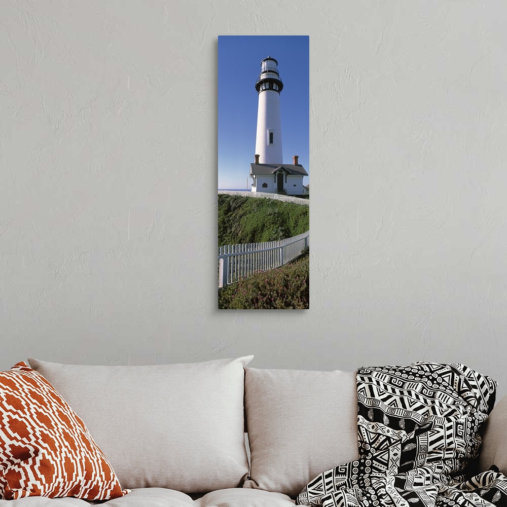 A bohemian room featuring Lighthouse, Pigeon Point, California
