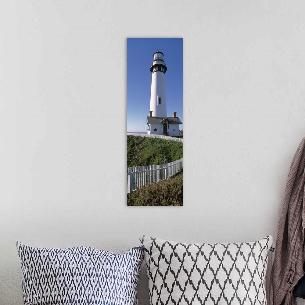 A bohemian room featuring Lighthouse, Pigeon Point, California