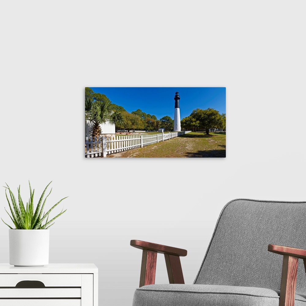 A modern room featuring Lighthouse in a park, Hunting Island State Park, Beaufort, South Carolina