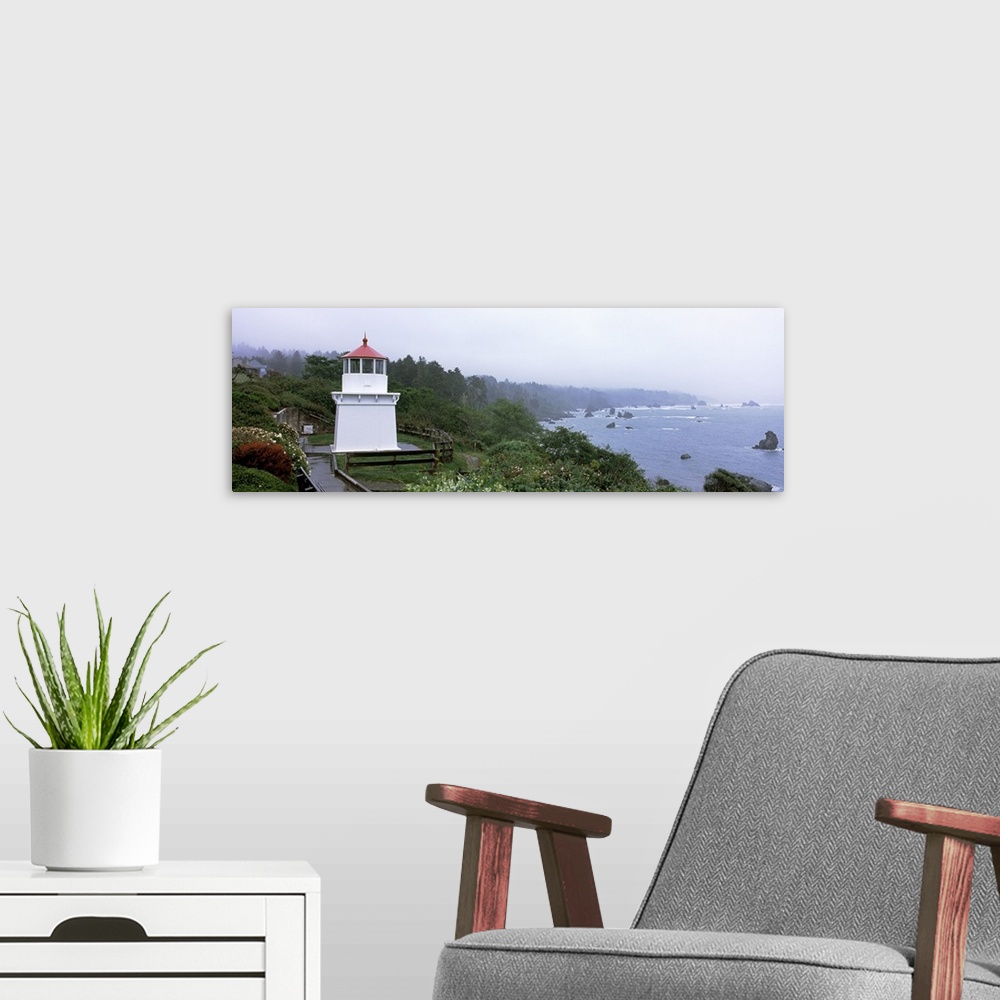 A modern room featuring Lighthouse on the coast Memorial Lighthouse Trinidad Humboldt County California
