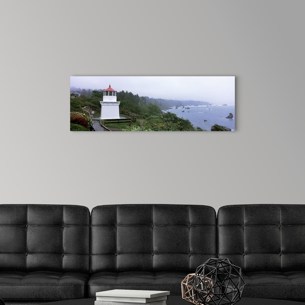 A modern room featuring Lighthouse on the coast Memorial Lighthouse Trinidad Humboldt County California