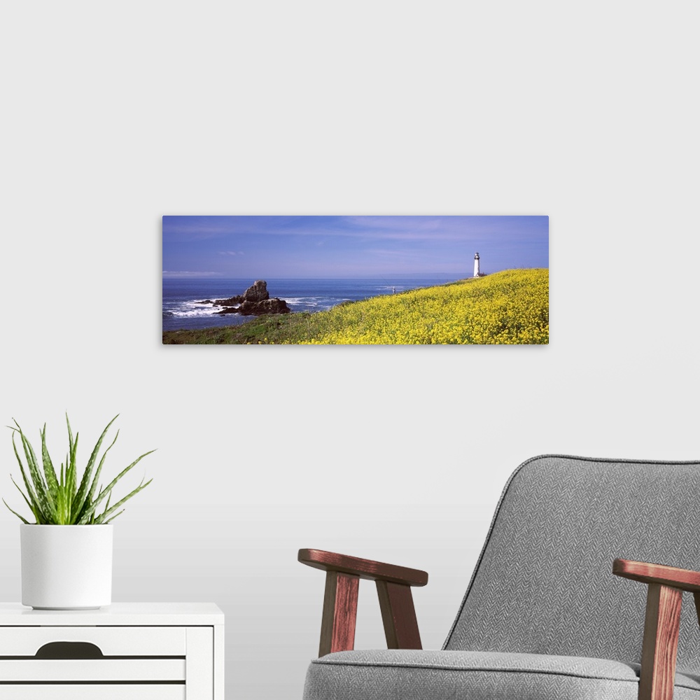 A modern room featuring Lighthouse on the coast Pigeon Point Lighthouse San Mateo County California