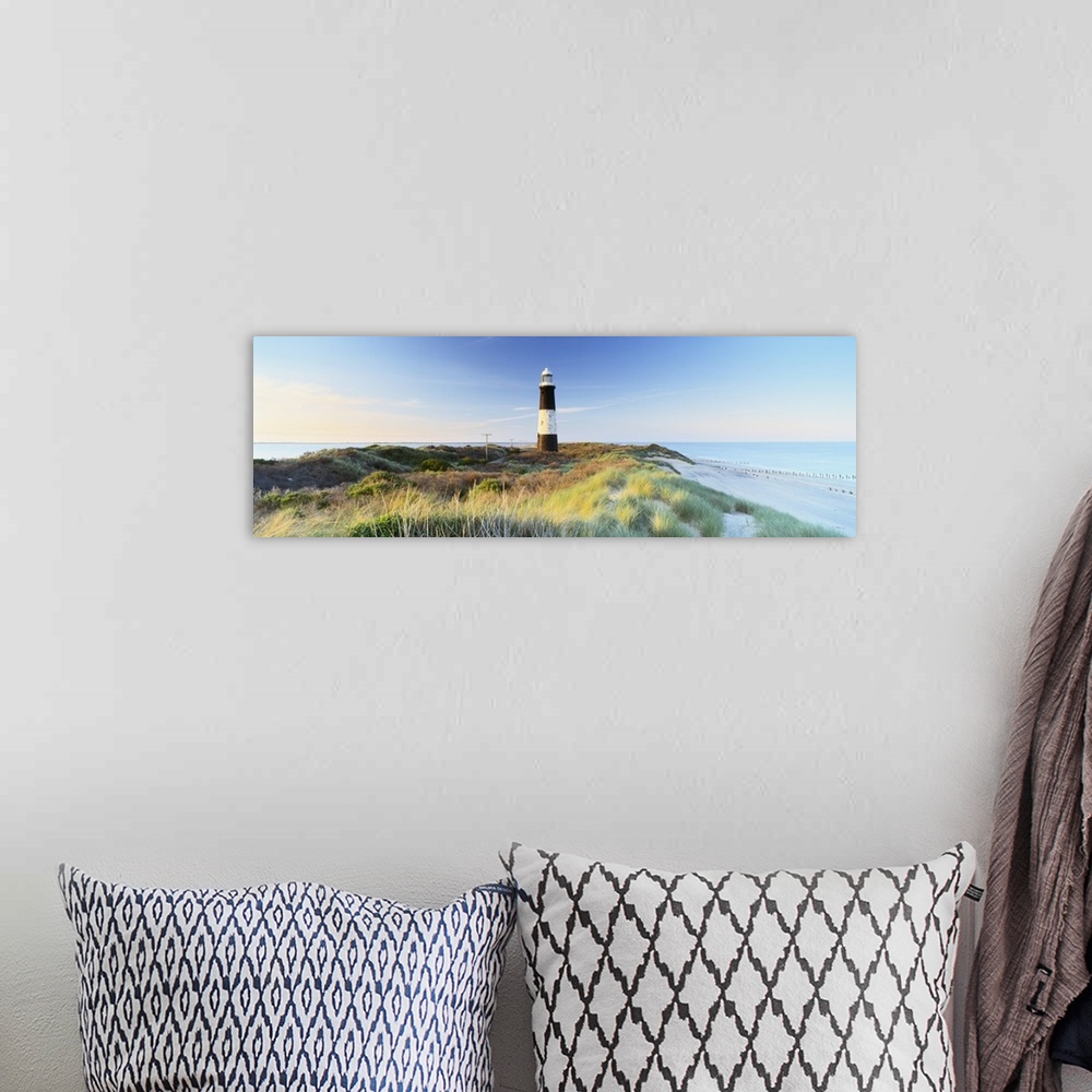 A bohemian room featuring Lighthouse on the coast, Spurn Head Lighthouse, Spurn Head, East Yorkshire, England