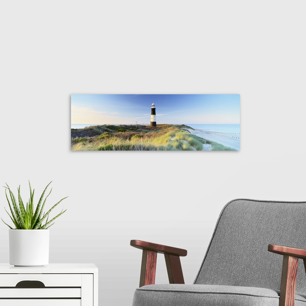A modern room featuring Lighthouse on the coast, Spurn Head Lighthouse, Spurn Head, East Yorkshire, England