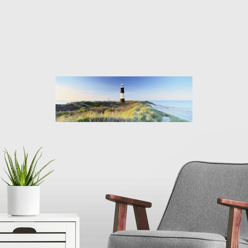 A modern room featuring Lighthouse on the coast, Spurn Head Lighthouse, Spurn Head, East Yorkshire, England