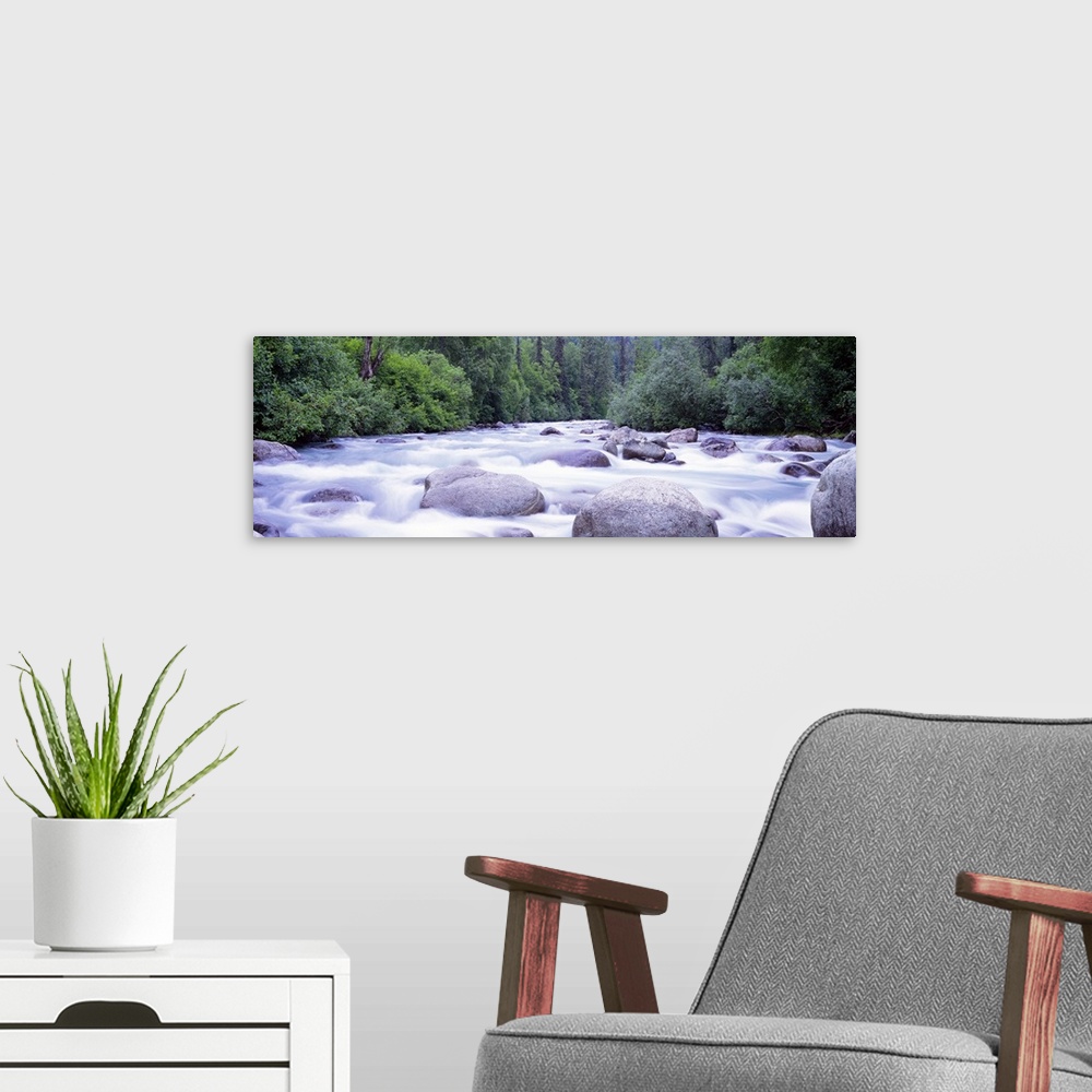 A modern room featuring Little Susitna River AK