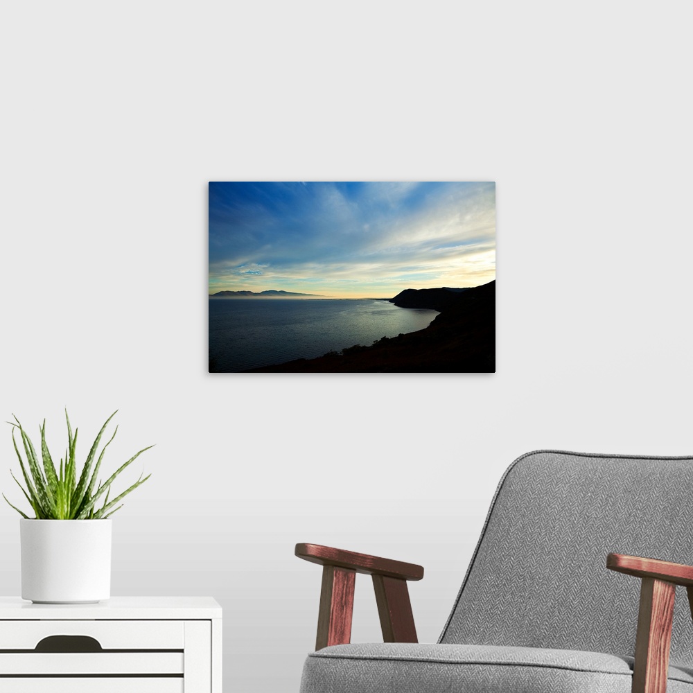 A modern room featuring Looking over Dingle Bay to the Dingle Peninsula from the coast road
