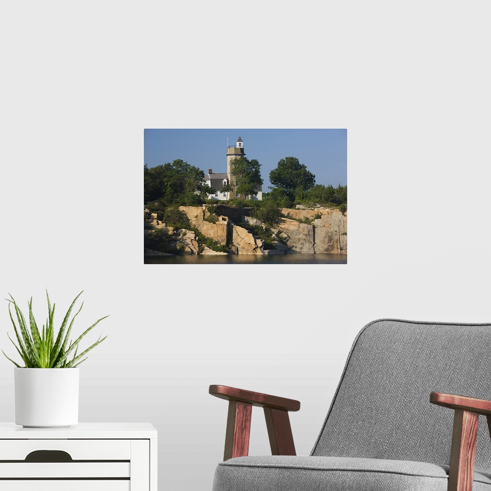 A modern room featuring USA, Massachusetts, Cape Ann, Rockport, Halibut Point State Park, WW2 submarine lookout tower and...