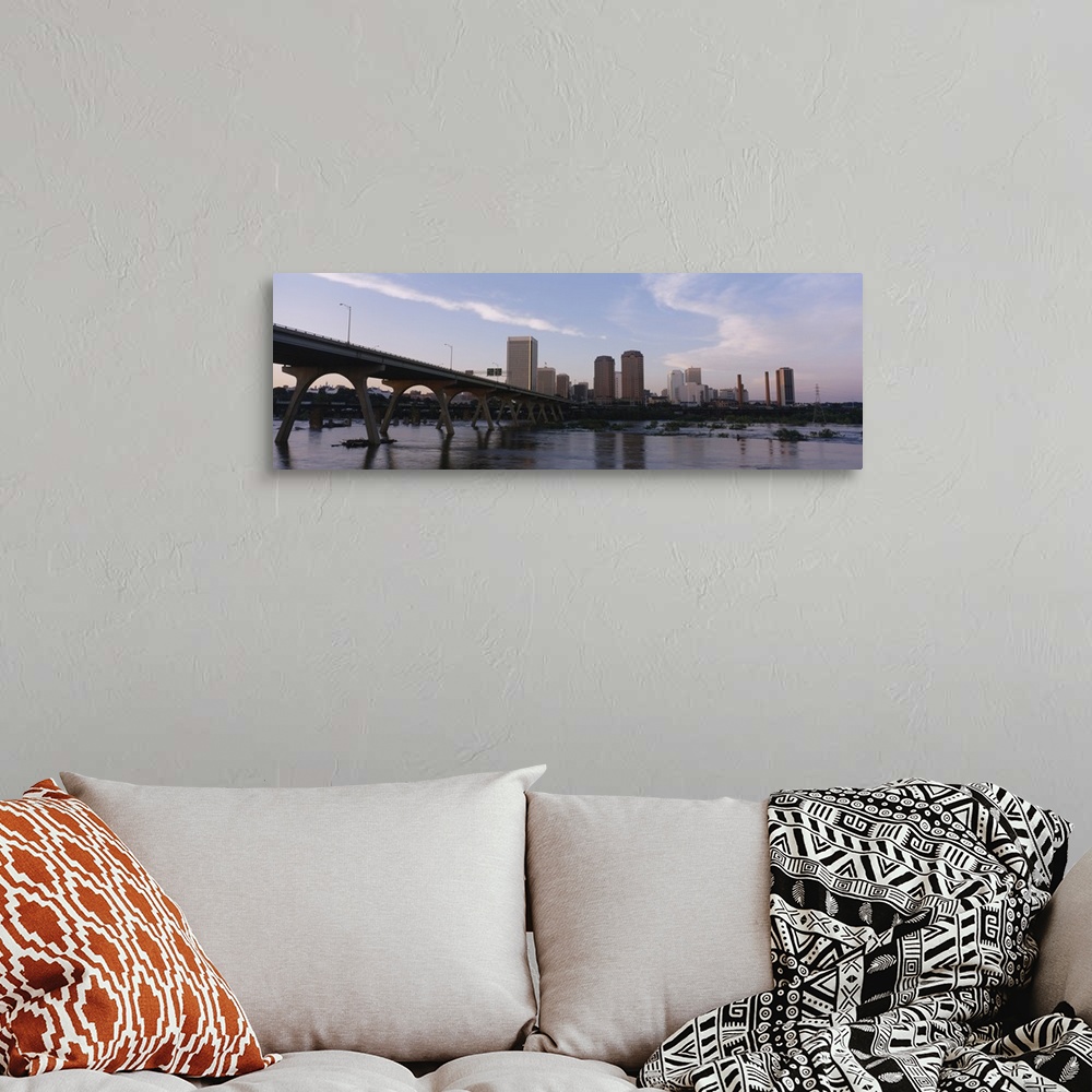 A bohemian room featuring Low angle view of a bridge over a river, Richmond, Virginia