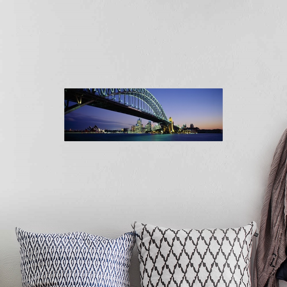 A bohemian room featuring Low angle view of a bridge, Sydney Harbor Bridge, Sydney, New South Wales, Australia