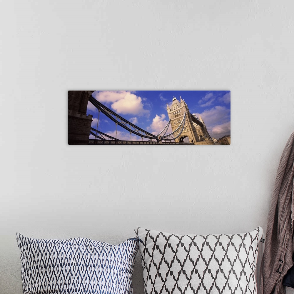 A bohemian room featuring Low angle view of a bridge, Tower Bridge, London, England