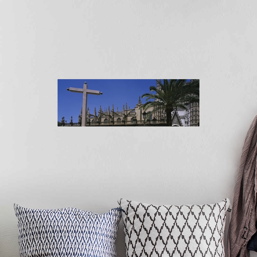 A bohemian room featuring Low angle view of a cathedral, Seville Cathedral, Seville, Spain