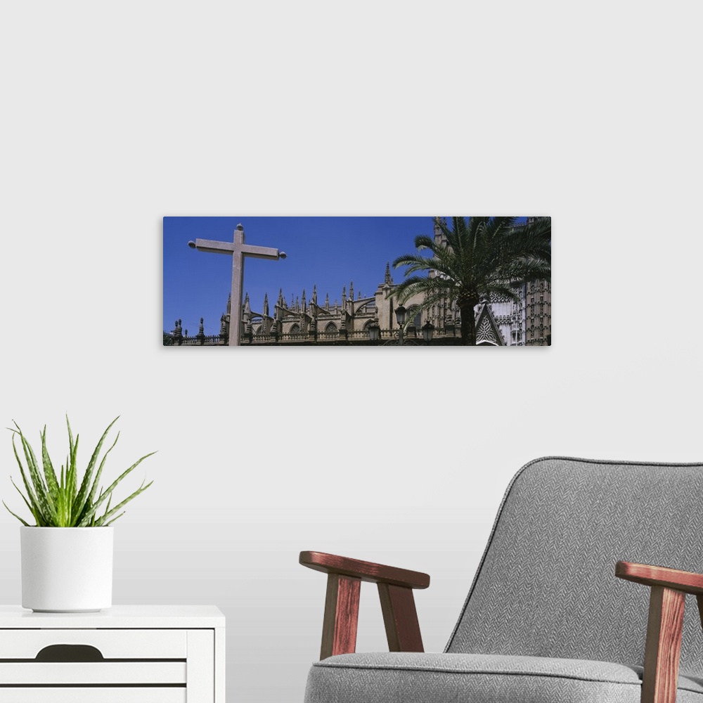 A modern room featuring Low angle view of a cathedral, Seville Cathedral, Seville, Spain