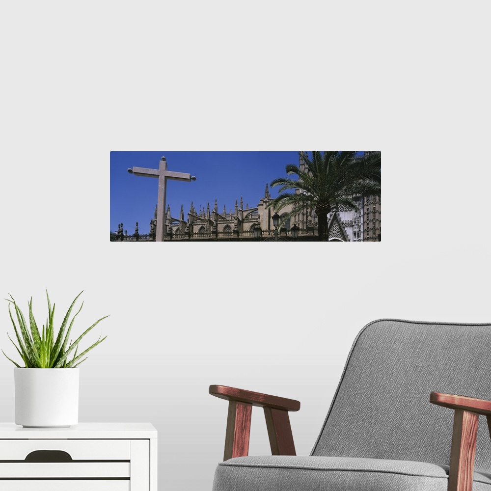 A modern room featuring Low angle view of a cathedral, Seville Cathedral, Seville, Spain