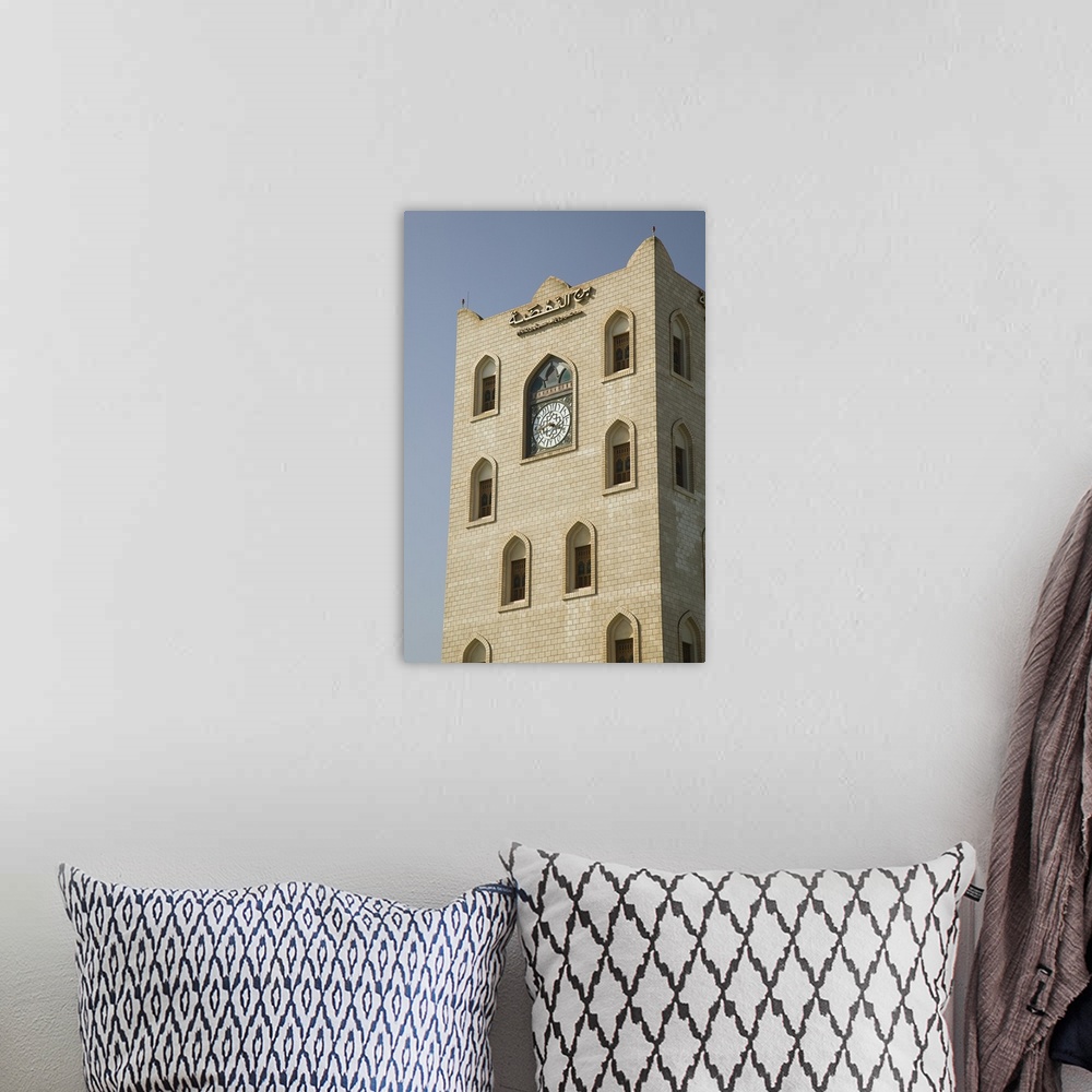 A bohemian room featuring Low angle view of a Clock tower, Salalah Clock Tower, Salalah, Dhofar, Oman