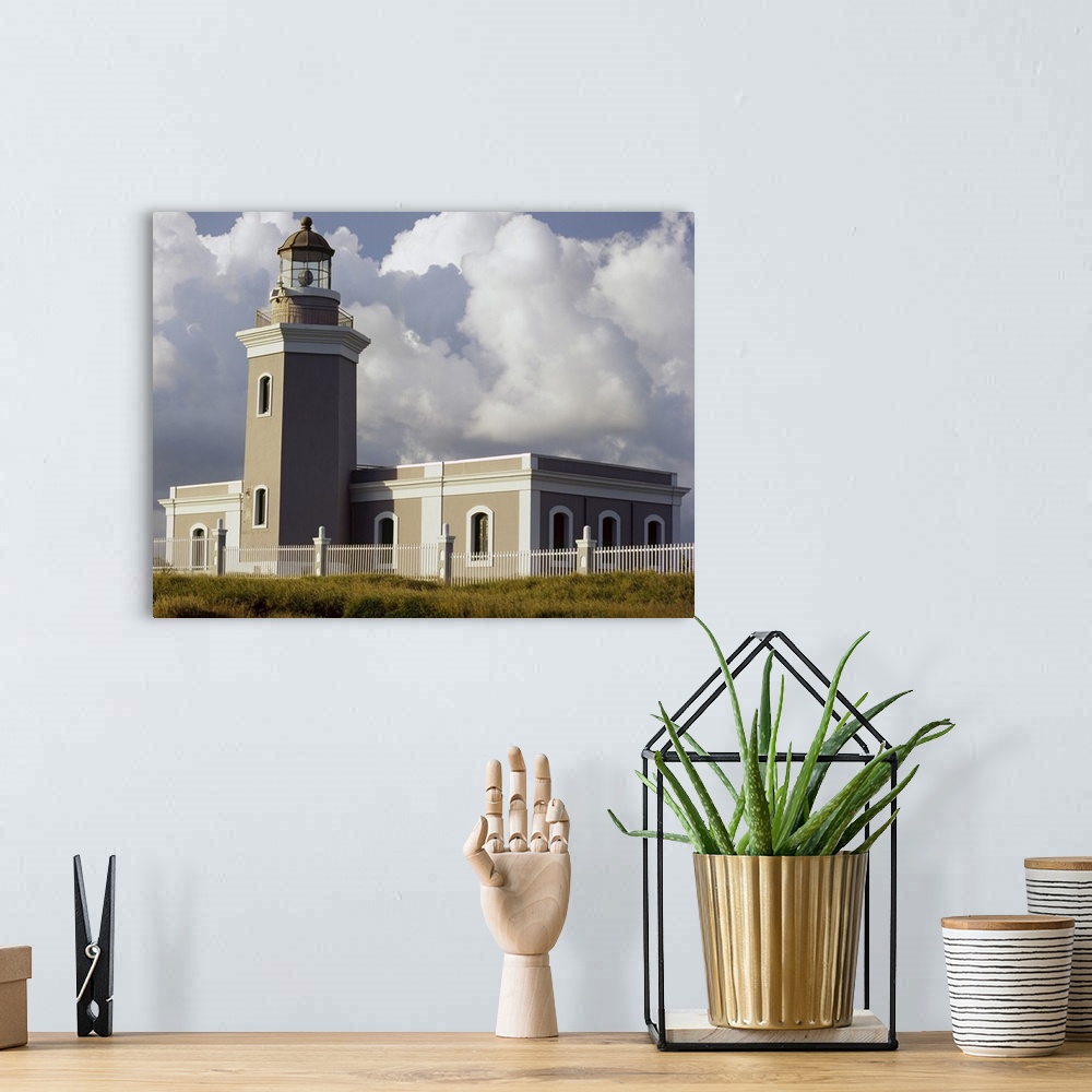 A bohemian room featuring Low angle view of a lighthouse, Cabo Rojo Lighthouse, Cabo Rojo, Puerto Rico
