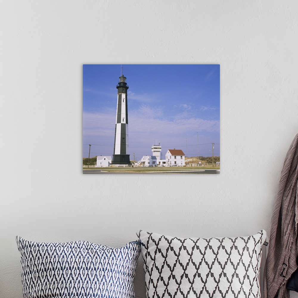 A bohemian room featuring Low angle view of a lighthouse, Cape Henry Lighthouse, Cape Henry, Virginia Beach, Virginia