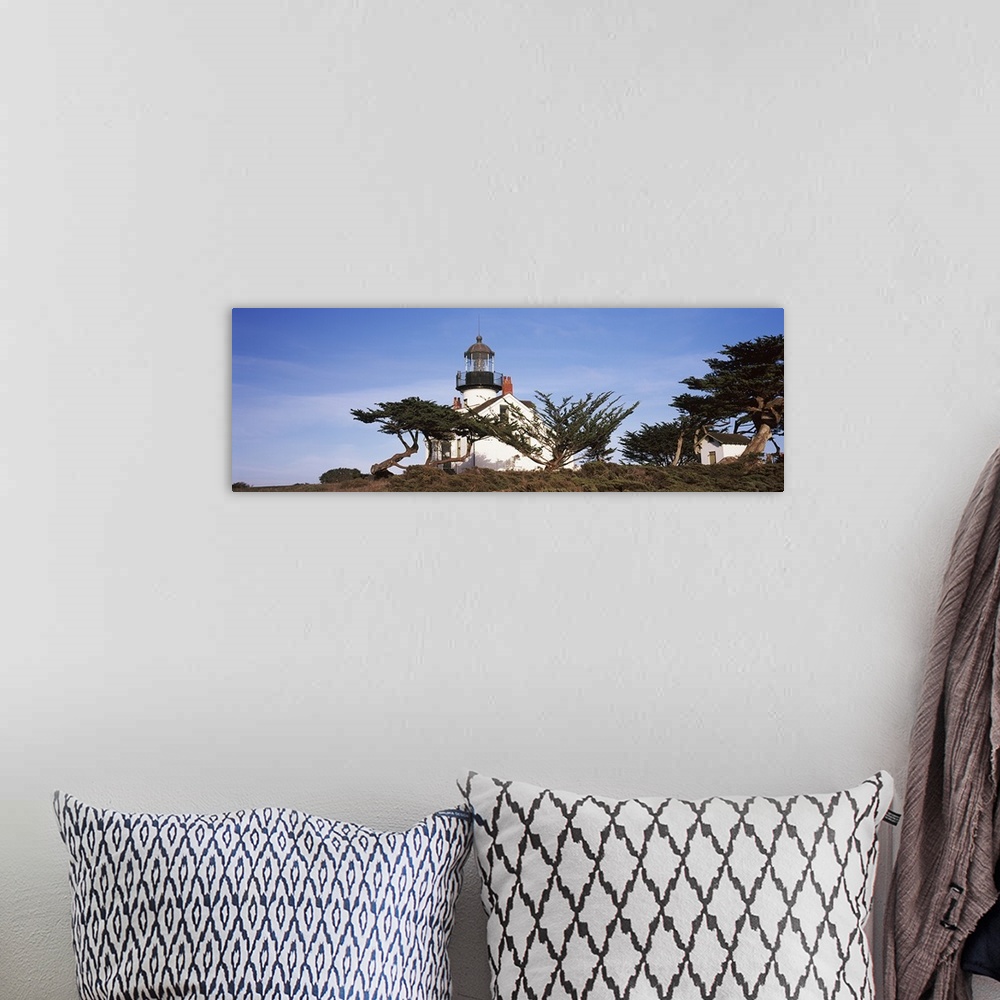 A bohemian room featuring Low angle view of a lighthouse, Point Pinos Lighthouse, Pacific Grove, Monterey County, California,