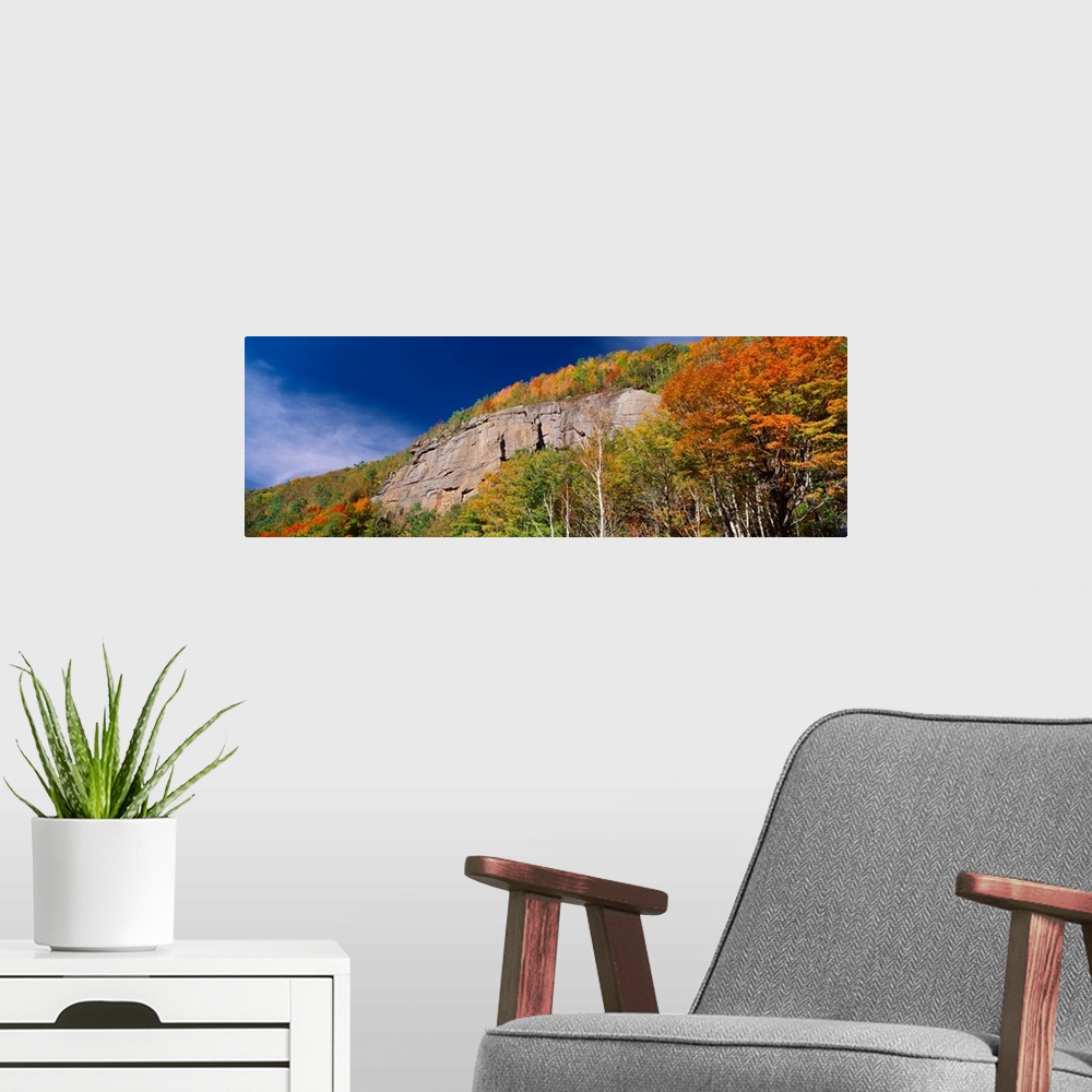 A modern room featuring Low angle view of a mountain, Adirondack Mountains, Keene, New York State