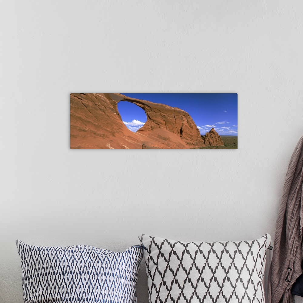 A bohemian room featuring Low angle view of a rock formation, Hope Arch, Navajo Indian Reservation, near Chinle, Arizona