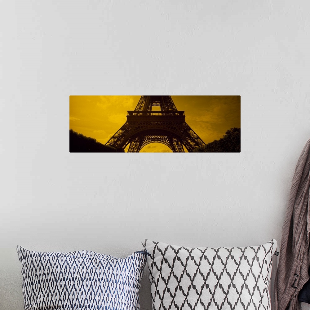 A bohemian room featuring Low angle view of a tower, Eiffel Tower, Champ De Mars, Paris, Ile De France, France