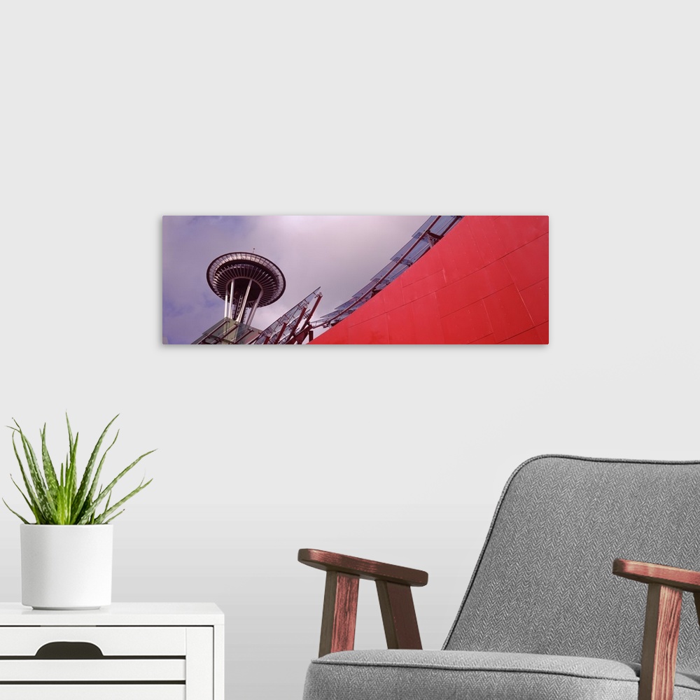 A modern room featuring Low angle view of a tower Space Needle Seattle King County Washington State