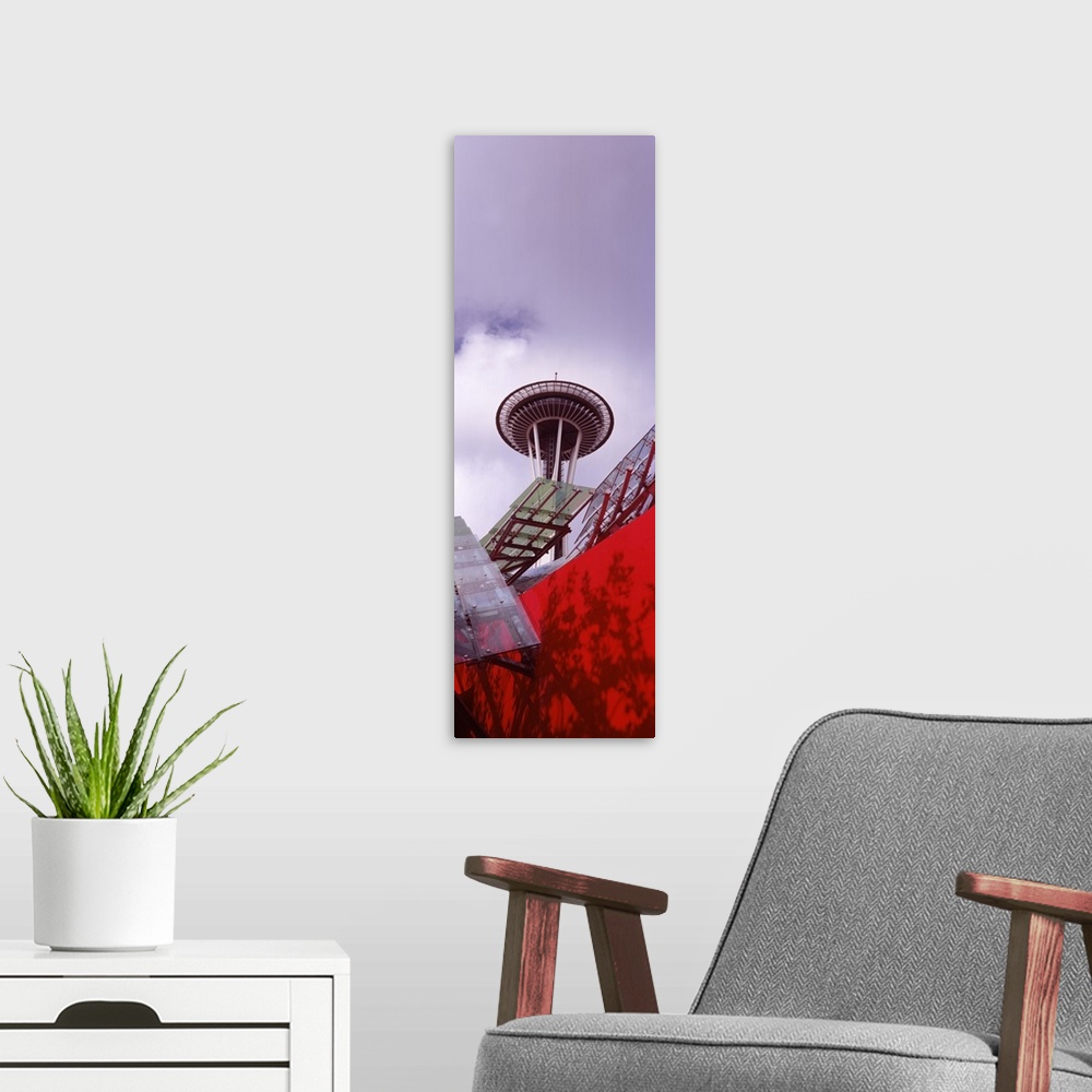 A modern room featuring Low angle view of a tower Space Needle Seattle King County Washington State