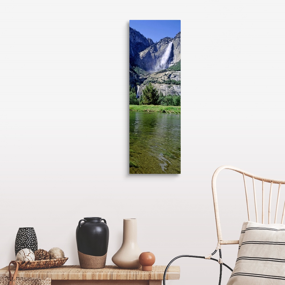 A farmhouse room featuring Low angle view of a waterfall, Yosemite Falls, Yosemite National Park, California