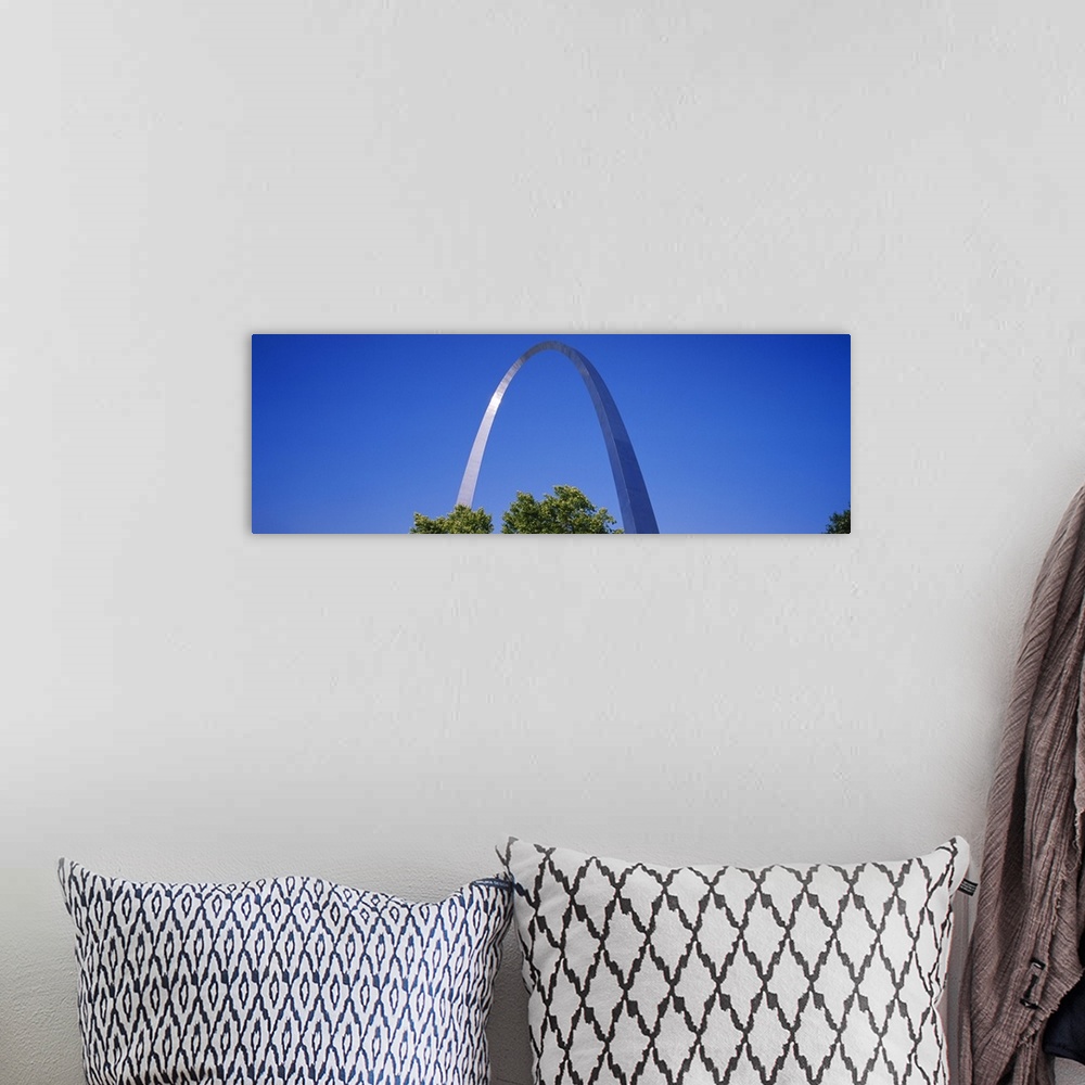 A bohemian room featuring Low angle view of an arch, Gateway Arch, St. Louis, Missouri