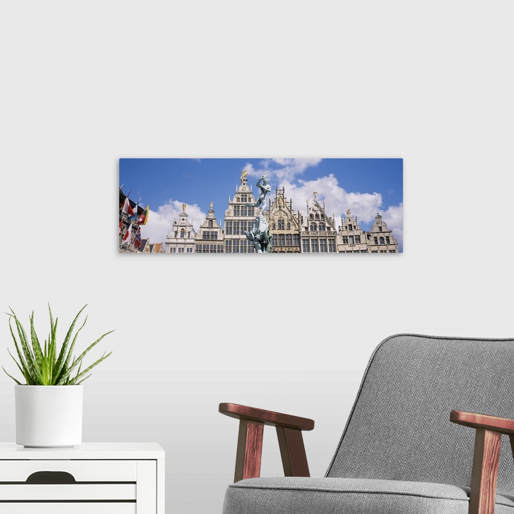 A modern room featuring Low angle view of buildings, Grote Markt, Antwerp, Belgium