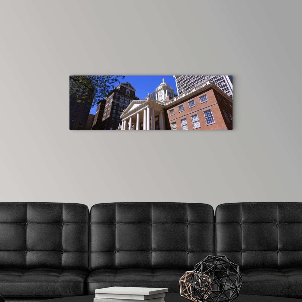 A modern room featuring Low angle view of buildings, Hartford, Connecticut, New England