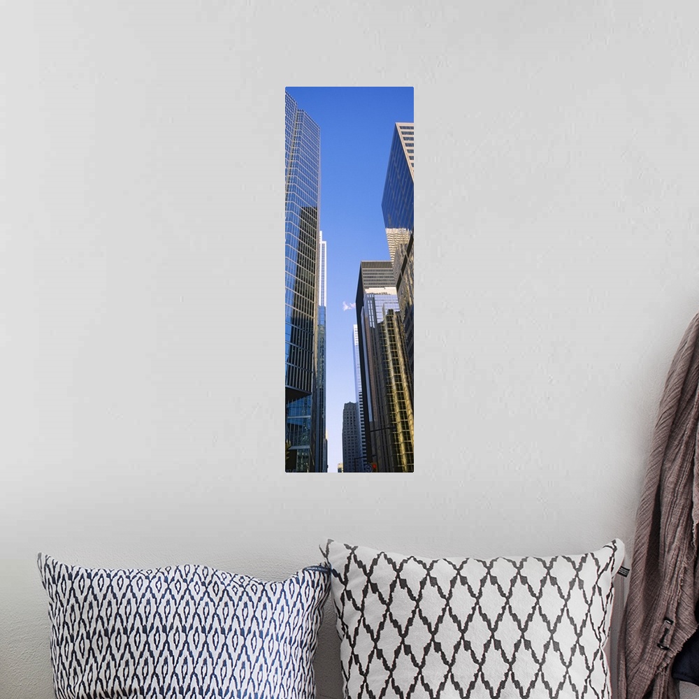 A bohemian room featuring Low angle view of buildings in a city, Toronto, Ontario, Canada