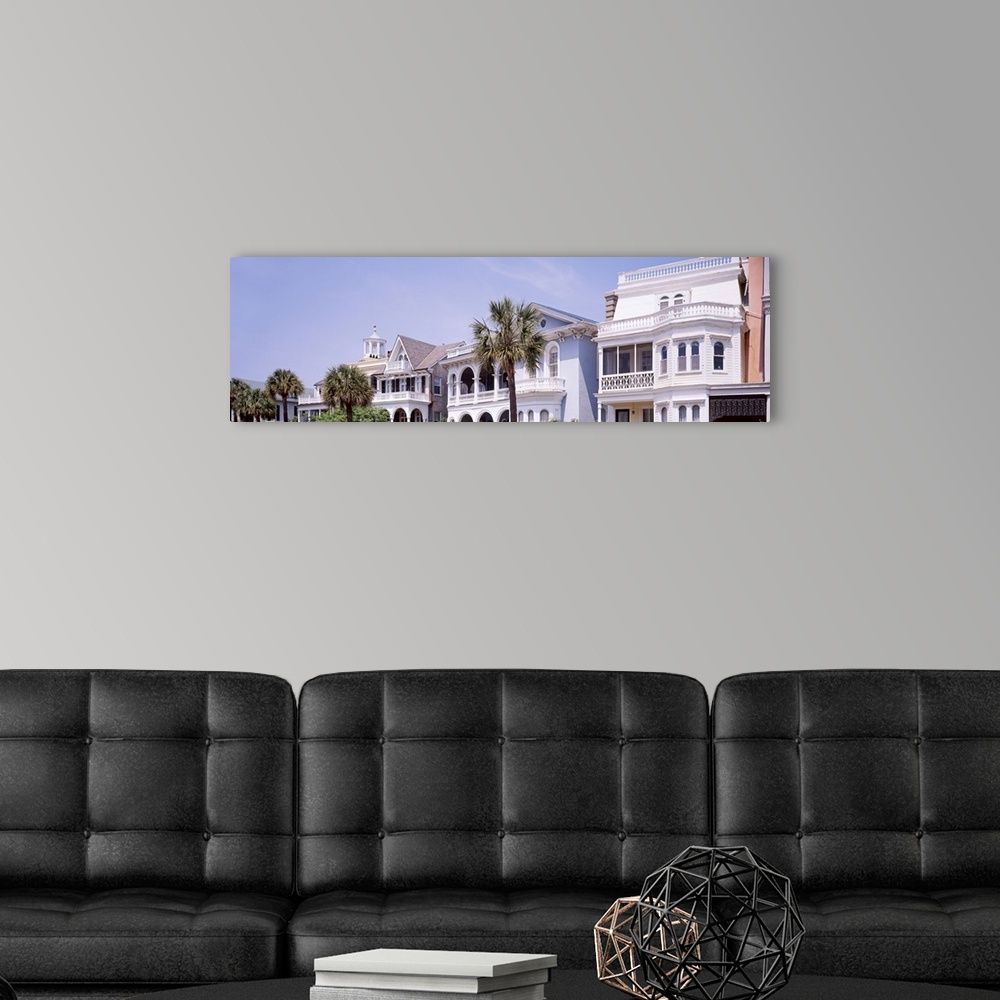 A modern room featuring Low angle view of buildings, South Battery Street, Charleston Historic District, South Carolina