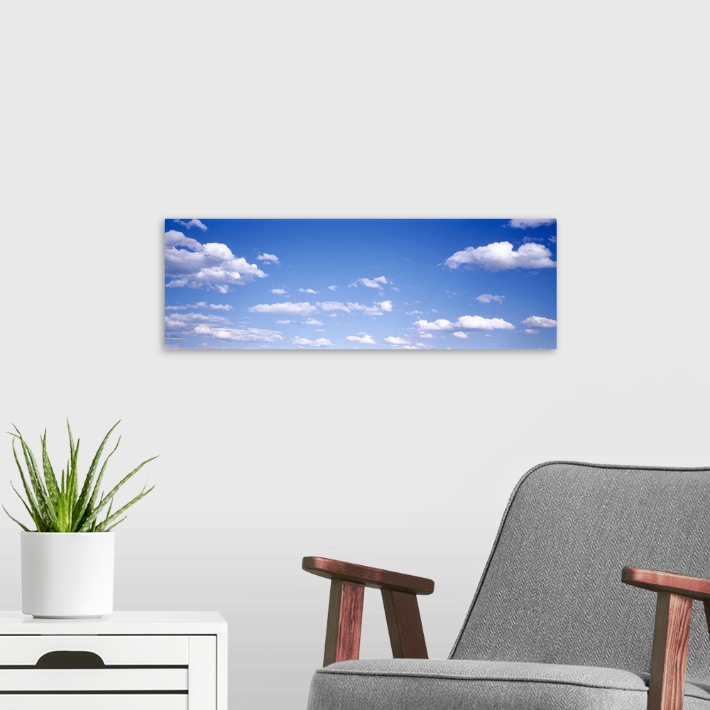 A modern room featuring Low angle view of clouds in the sky, Oregon