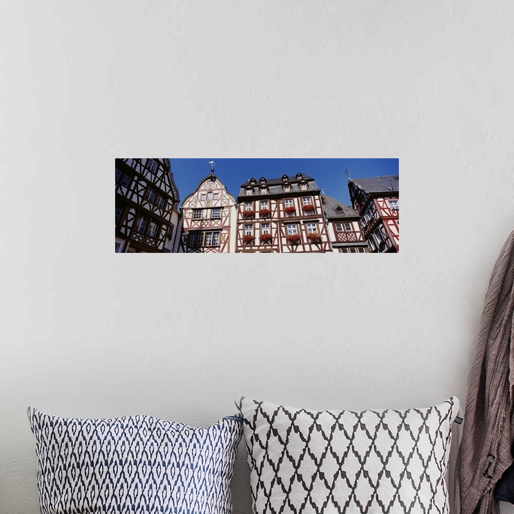 A bohemian room featuring Low Angle View Of Decorated Buildings, Bernkastel-Kues, Germany