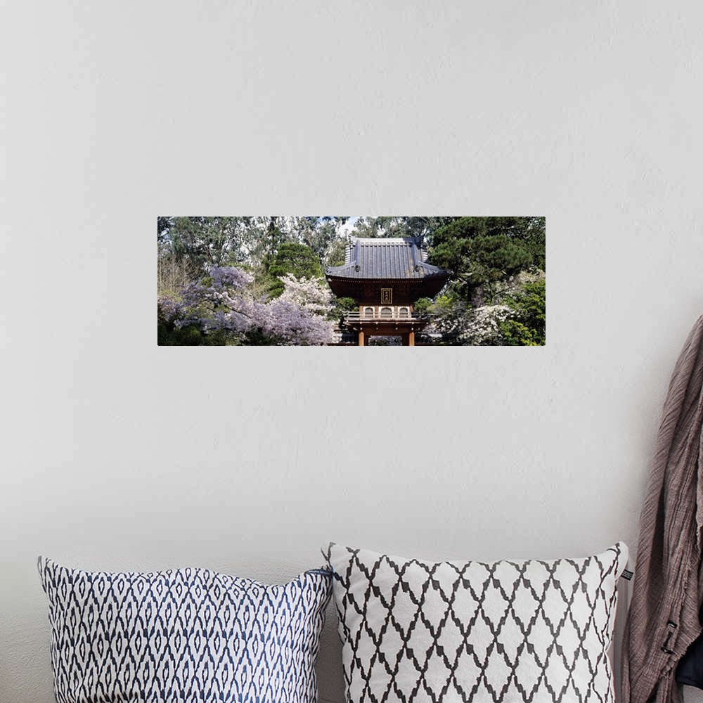 A bohemian room featuring Low angle view of entrance of a park, Japanese Tea Garden, Golden Gate Park, San Francisco, Calif...