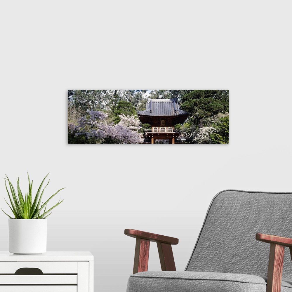 A modern room featuring Low angle view of entrance of a park, Japanese Tea Garden, Golden Gate Park, San Francisco, Calif...