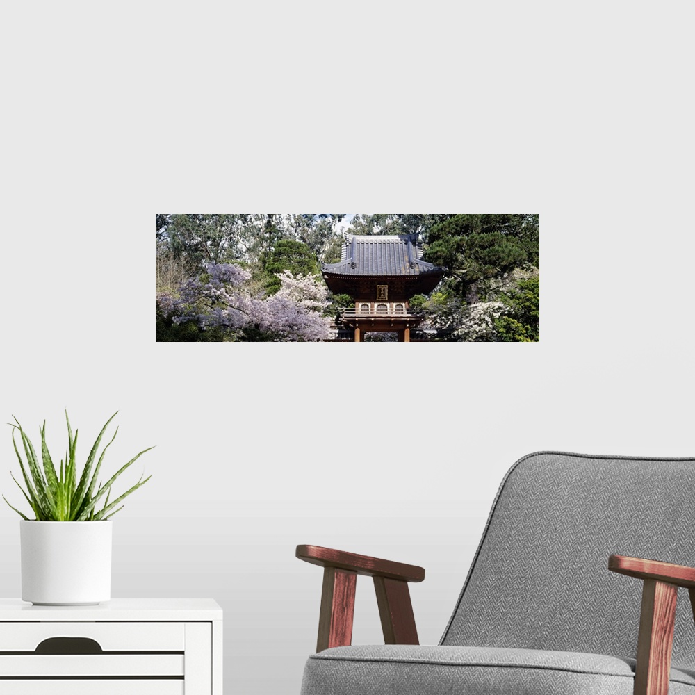 A modern room featuring Low angle view of entrance of a park, Japanese Tea Garden, Golden Gate Park, San Francisco, Calif...